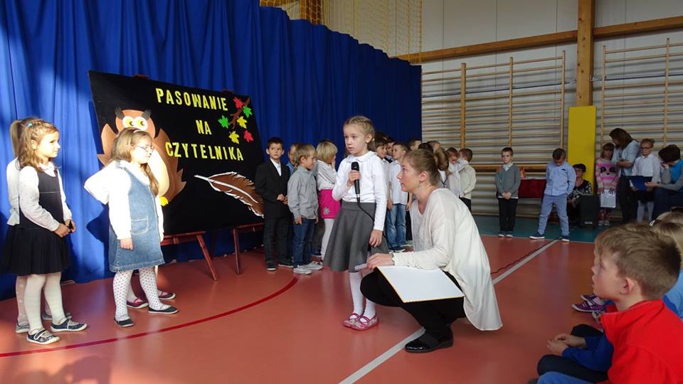 Pasowanie na Czytelnika w Konikowie Pasowanie na Czytelnika w Konikowie