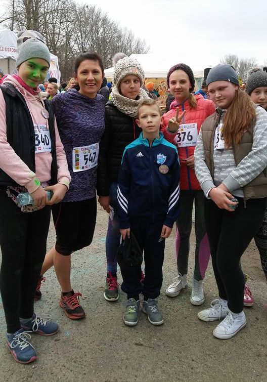 kolorowy bieg kolorowy bieg