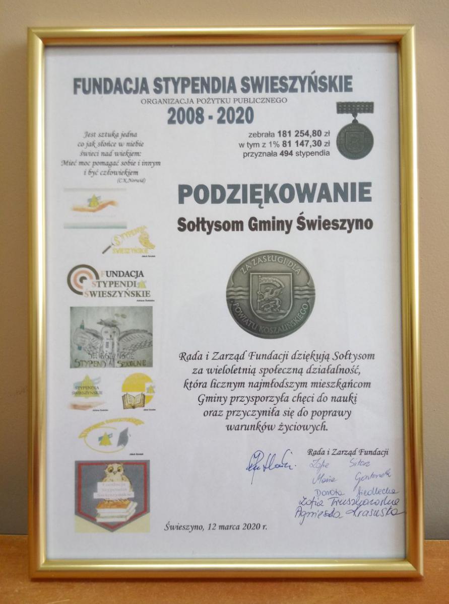 podziękowanie