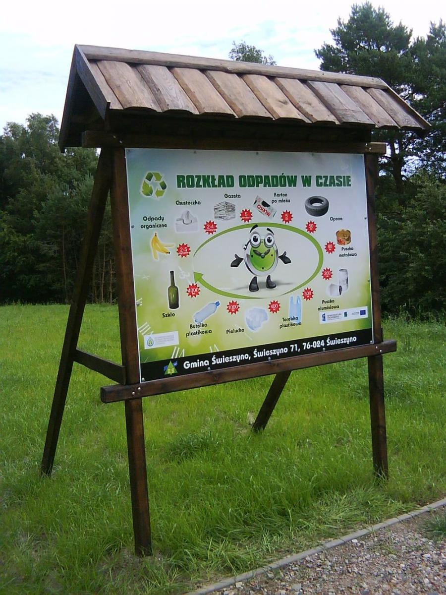 Gmina Świeszyno zachęca do odwiedzenia nowo – wybudowanej ( sierpień 2015r.) ścieżki edukacyjnej, zlokalizowanej na zrekultywowany składowisku w Niedalinie. Ścieżka poświęcona jest tematyce związanej z zagospodarowaniem odpadów, ochroną środowiska oraz rekultywacją składowiska w Niedalinie. Na słupach zlokalizowanych wzdłuż ścieżki umieszczone są kolorowe tablice informacyjne z krótkimi informacjami na temat np. czasu rozkładu odpadów, czy zdjęciami składowiska przed rekultywacją. Na koniec można spocząć i wsłuchać się w szum lasu i świergot ptaków pod drewnianą wiatą zaopatrzoną stół i ławki. Serdecznie zapraszamy szkoły oraz osoby prywatne ceniące wycieczki na łono natury.